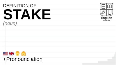 stakes in spanish|STAKE definition and meaning .